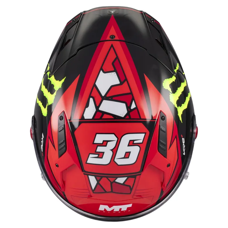 Kask integralny MT KRE+ S PIQUERAS BLACK/RED czarny czerwony