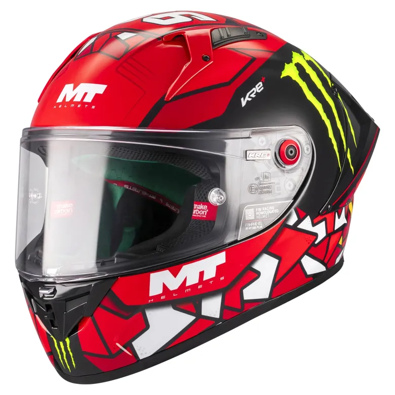 Kask integralny MT KRE+ S PIQUERAS BLACK/RED czarny czerwony