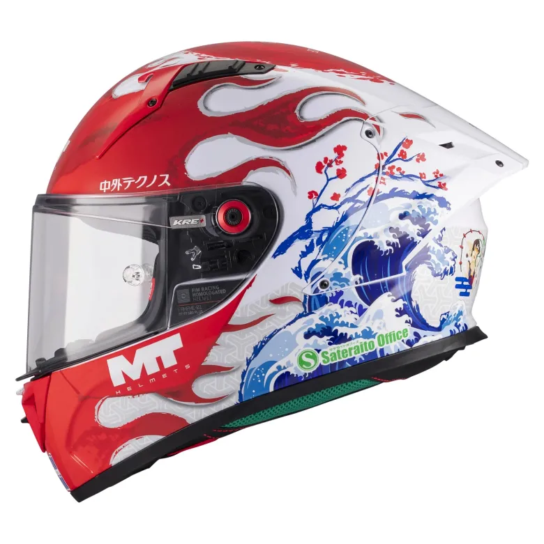 Kask integralny MT KRE+ S YAMANAKA RED/WHITE/BLUE czarny biały niebieski