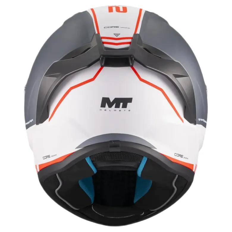 Kask integralny MT STINGER 2 CORE GREY/WHITE/RED biały szary czerwony