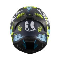 Kask integralny MT STINGER 2 ROCKET BLACK/YELLOW/BLUE MATT czarny żółty niebieski