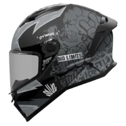 Kask integralny MT STINGER 2 TAGGER BLACK/GREY MATT czarny szary