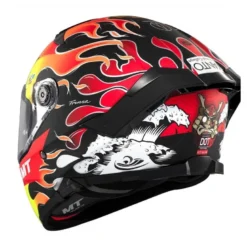 Kask integralny MT THUNDER 4 SV YAMANAKA 2024 czerwony żółty czarny