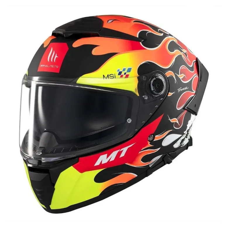 Kask integralny MT THUNDER 4 SV YAMANAKA 2024 czerwony żółty czarny