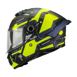 Kask integralny MT THUNDER 4 SV LUMEX BLACK/BLUE/YELLOW FLUO czarny niebieski żółty fluo