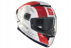 Kask integralny MT THUNDER 4 SV THREADS GLOSS WHITE/BLUE biały niebieski czerwony