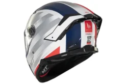 Kask integralny MT THUNDER 4 SV THREADS GLOSS WHITE/BLUE biały niebieski czerwony