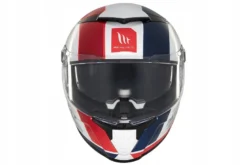 Kask integralny MT THUNDER 4 SV THREADS GLOSS WHITE/BLUE biały niebieski czerwony