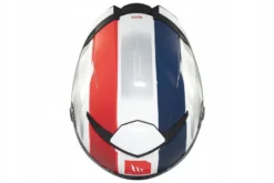 Kask integralny MT THUNDER 4 SV THREADS GLOSS WHITE/BLUE biały niebieski czerwony