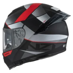 Kask integralny NZI EURUS 4 STREAM VANGUARD BLACK ANTRACITE RED TINTED MATT czarny szary czerwony