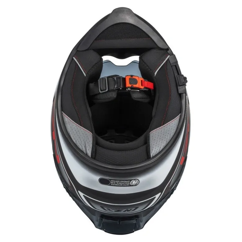 Kask integralny NZI EURUS 4 STREAM CHARMENT BLACK WHITE TINTED S MATT czarny biały
