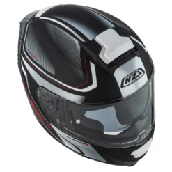 Kask integralny NZI EURUS 4 STREAM CHARMENT BLACK WHITE TINTED S MATT czarny biały