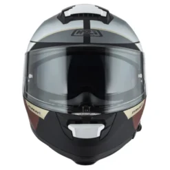 Kask integralny NZI EURUS 4 STREAM VANGUARD BLACK SAND RED TINTED MATT czarny beżowy czerwony