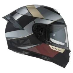 Kask integralny NZI EURUS 4 STREAM VANGUARD BLACK SAND RED TINTED MATT czarny beżowy czerwony