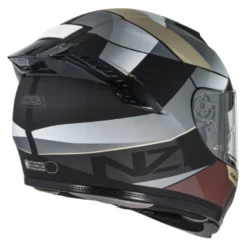 Kask integralny NZI EURUS 4 STREAM VANGUARD BLACK SAND RED TINTED MATT czarny beżowy czerwony