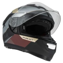 Kask integralny NZI EURUS 4 STREAM VANGUARD BLACK SAND RED TINTED MATT czarny beżowy czerwony