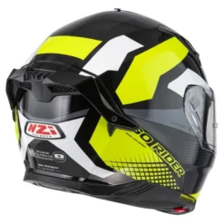 Kask integralny NZI GO RIDER STREAM DUO QUADRI BLACK GREY YELLOW czarny szary żółty