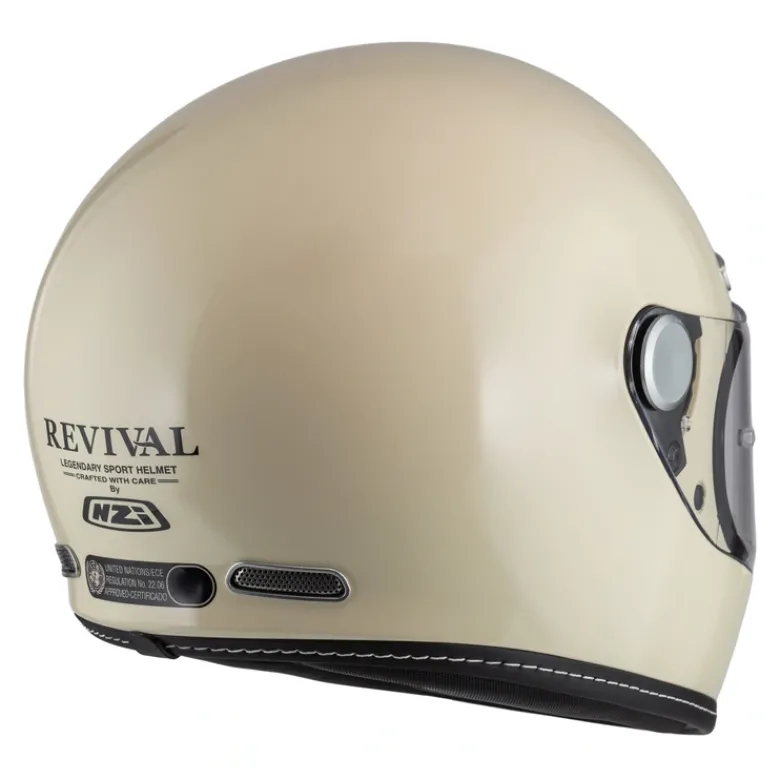 Kask integralny NZI REVIVAL BONE beżowy