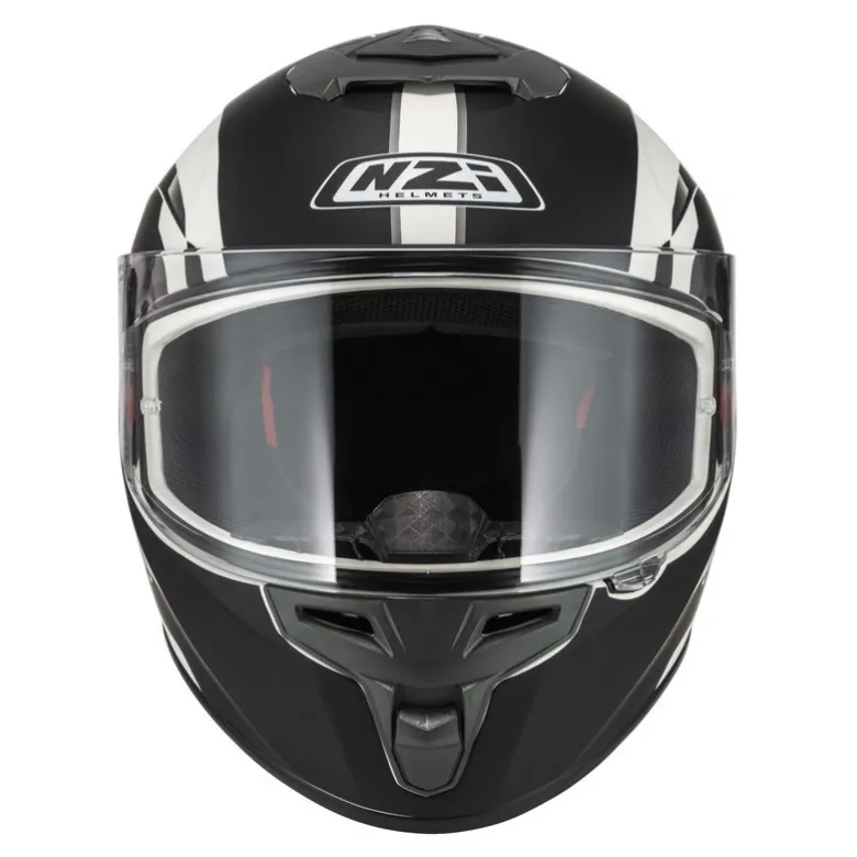 Kask integralny NZI TRENDY ELEGANCE WHITE BLACK TINTED MATT biały czarny