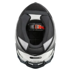 Kask integralny NZI TRENDY ELEGANCE WHITE BLACK TINTED MATT biały czarny