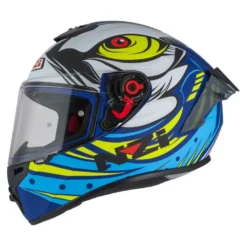 Kask integralny NZI TRENDY OCELO BLUE WHITE SKY BLUE MATT biały niebieski
