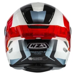 Kask integralny NZI TRENDY RAPID WHITE RED BLUE RED biały czerwony niebieski