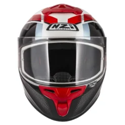 Kask integralny NZI TRENDY RAPID WHITE RED BLUE RED biały czerwony niebieski