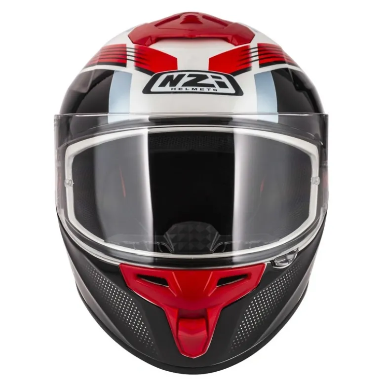 Kask integralny NZI TRENDY RAPID WHITE RED BLUE RED biały czerwony niebieski