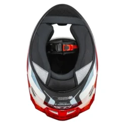 Kask integralny NZI TRENDY RAPID WHITE RED BLUE RED biały czerwony niebieski