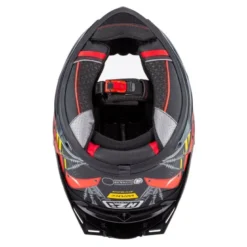 Kask integralny NZI WAKE STREAM CYBER BLACK RED MATT czarny czerwony