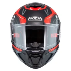 Kask integralny NZI WAKE STREAM CYBER BLACK RED MATT czarny czerwony