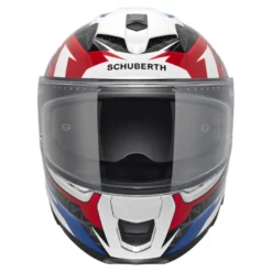 Kask integralny SCHUBERTH S3 ECE THUNDER BLUE biały niebieski czerwony