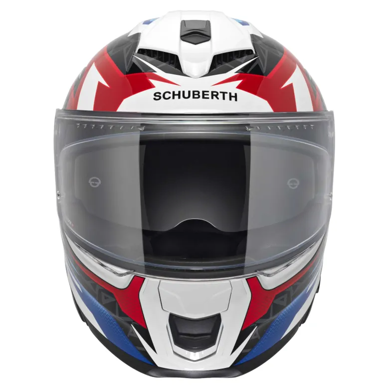Kask integralny SCHUBERTH S3 ECE THUNDER BLUE biały niebieski czerwony
