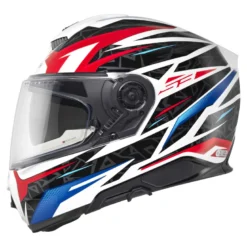 Kask integralny SCHUBERTH S3 ECE THUNDER BLUE biały niebieski czerwony