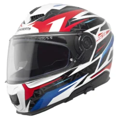 Kask integralny SCHUBERTH S3 ECE THUNDER BLUE biały niebieski czerwony