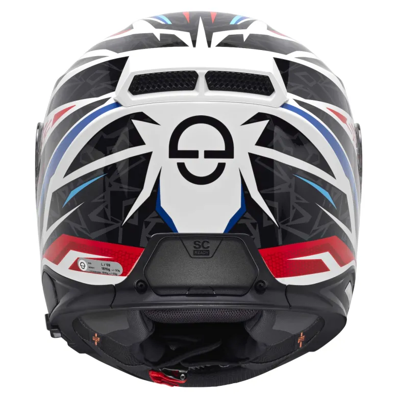 Kask integralny SCHUBERTH S3 ECE THUNDER BLUE biały niebieski czerwony
