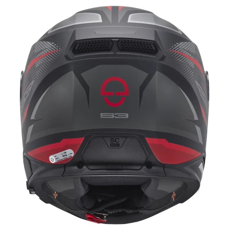 Kask integralny SCHUBERTH S3 ECE APEX ANTHRACITE czarny szary czerwony