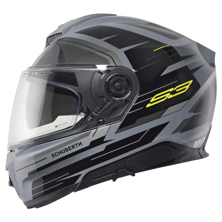 Kask integralny SCHUBERTH S3 ECE APEX GREY szary czarny żółty fluo