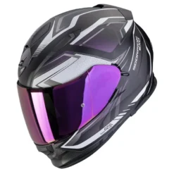 Kask integralny SCORPION EXO-491 ZUMO MATT BLACK/CHAMELEON czarny fioletowy