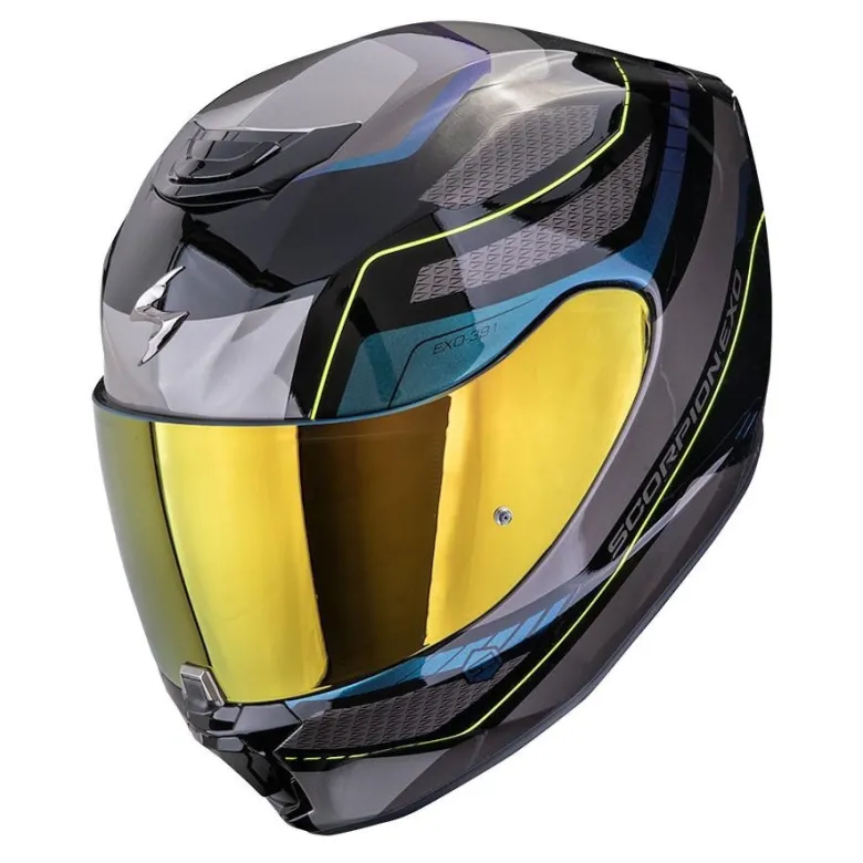 Kask integralny SCORPION EXO-391 LEO BLACK/BLUE czarny niebieski
