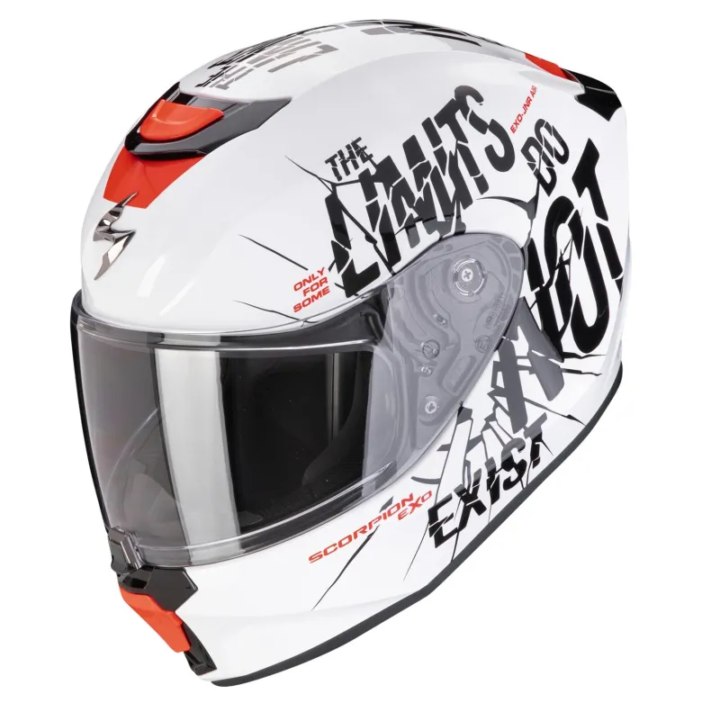 Kask integralny SCORPION EXO-JNR BOUM WHITE/BLACK biały czarny