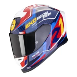 Kask integralny SCORPION EXO R1 EVO AIR COUP BLUE/RED/YELLOW niebieski czerwony żółty