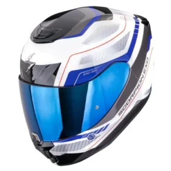 Kask integralny SCORPION EXO-391 LEO WHITE/BLUE biały niebieski