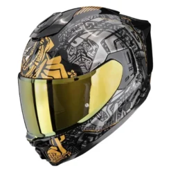 Kask integralny SCORPION EXO-1500 AIR APUS BLACK/GREY/GOLD czarny szary złoty