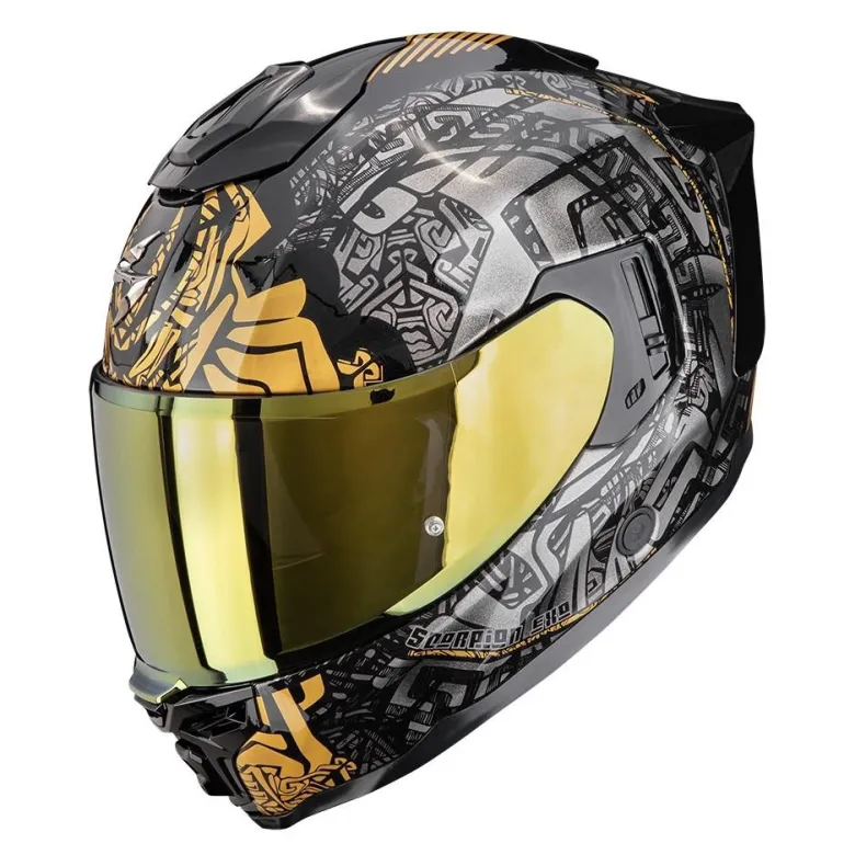 Kask integralny SCORPION EXO-1500 AIR APUS BLACK/GREY/GOLD czarny szary złoty