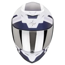 Kask integralny SCORPION EXO-520 EVO AIR BANSHEE MATT WHITE/BLUE/PURPLE biały niebieski fioletowy
