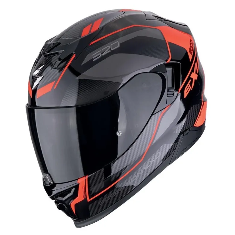Kask integralny SCORPION EXO-520 EVO AIR LENA BLACK/RED czarny czerwony