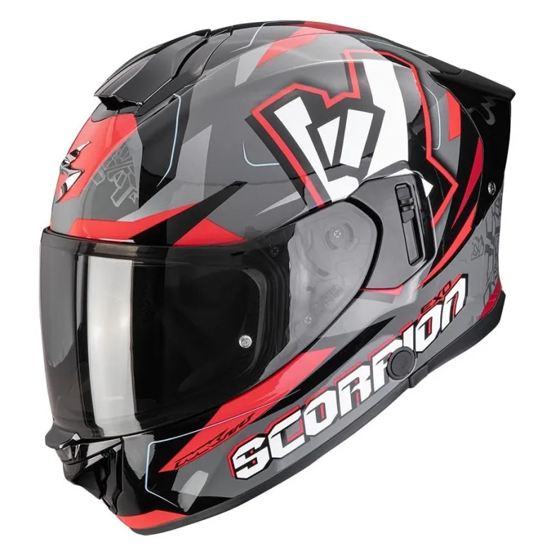 Kask integralny SCORPION EXO-530 AIR ROK GREY/BLACK/RED szary czarny czerwony