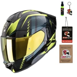 Kask integralny SCORPION EXO-530 AIR THERAS BLACK/NEON YELLOW czarny żółty fluo