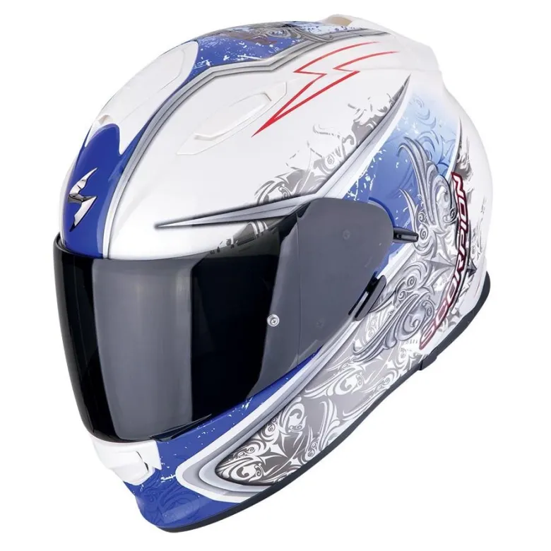Kask integralny SCORPION EXO-491 RUN WHITE/BLUE biały niebieski